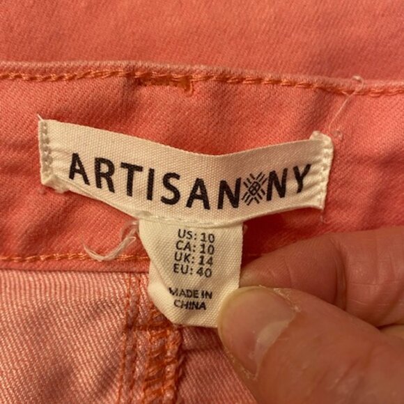 Women's Artisan NY Salmon Skinny Jeans size 10 - Picture 4 of 6